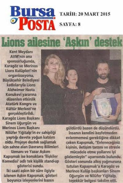 Posta Bursa - 20 Mart 2015