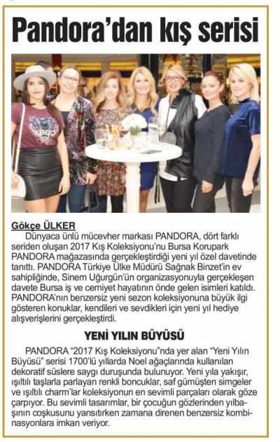 Pandora Basın Yansımaları - Kent Gazetesi 